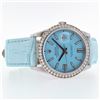 Image 4 : 36MM Rolex DateJust Watch Blue Dial Diamonds