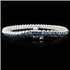 Image 1 : 6.19ctw Fancy Color Diamond Bracelet in 14K WG