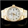 Image 2 : 36MM Rolex Day-Date Watch 18K Gold White Roman