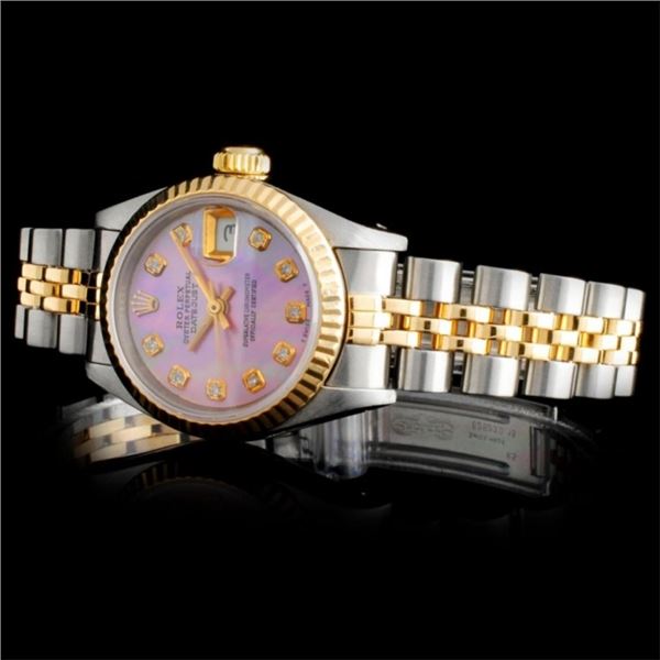 Diamond-studded Rolex for Women: DateJust