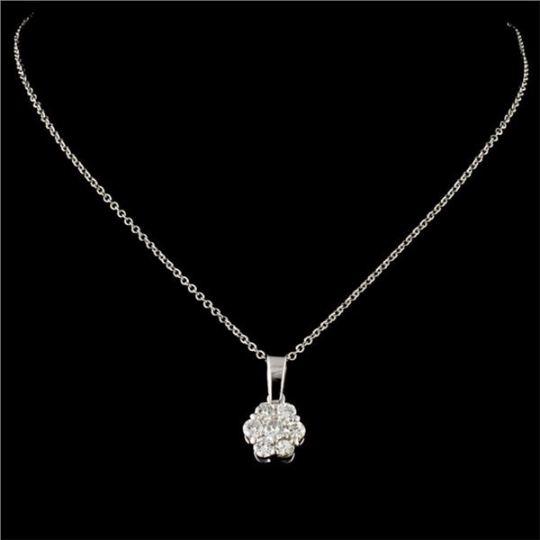 14K Gold Pendant with 0.51ctw Diamonds