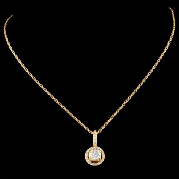 0.69ctw Diamond Pendant in 14K Gold