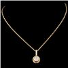 Image 1 : 0.69ctw Diamond Pendant in 14K Gold