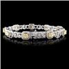 Image 1 : 5.66ctw Fancy Colored Diamond Bracelet - 18K WG