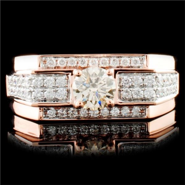 14K Gold Ring with 0.93ctw Diamonds