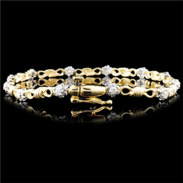 0.25ctw Diamond Bracelet in 14K Gold