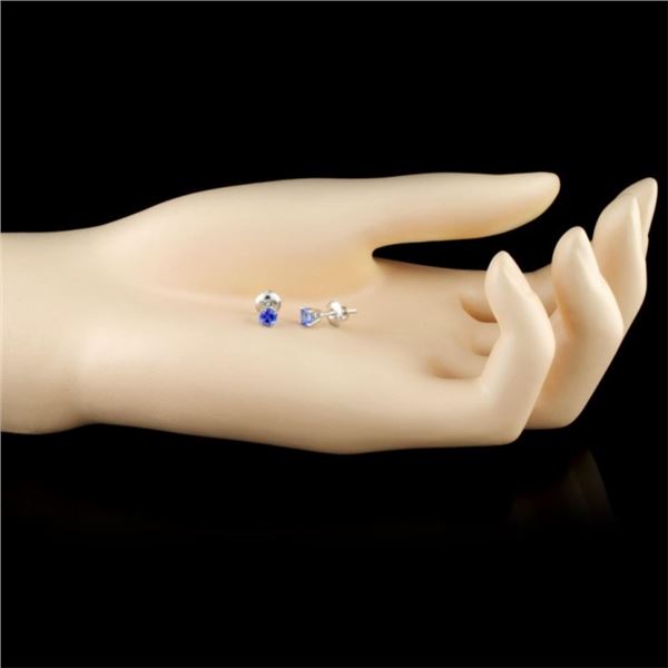 14K Earrings with 0.70ctw Tanzanite