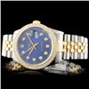 Image 1 : 36MM DateJust Watch with Diamonds in YG/SS