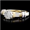 Image 1 : 0.52ctw Diamond Ring in 14K Two Tone Gold