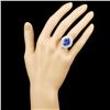 Image 4 : 6.31ct Tanzanite & 1.26ctw Diam Ring in 18K Gold