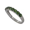 Image 1 : 0.90ct Tsavorite Ring in 14k White Gold