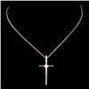 Image 1 : 0.12ctw Diamond Pendant in 14K Gold
