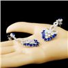 8.93ct Kyanite & 2.99ctw Diamond Earrings in 18K G