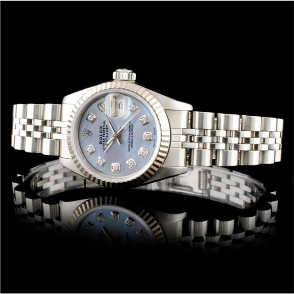 18K & SS Ladies Rolex DateJust Watch