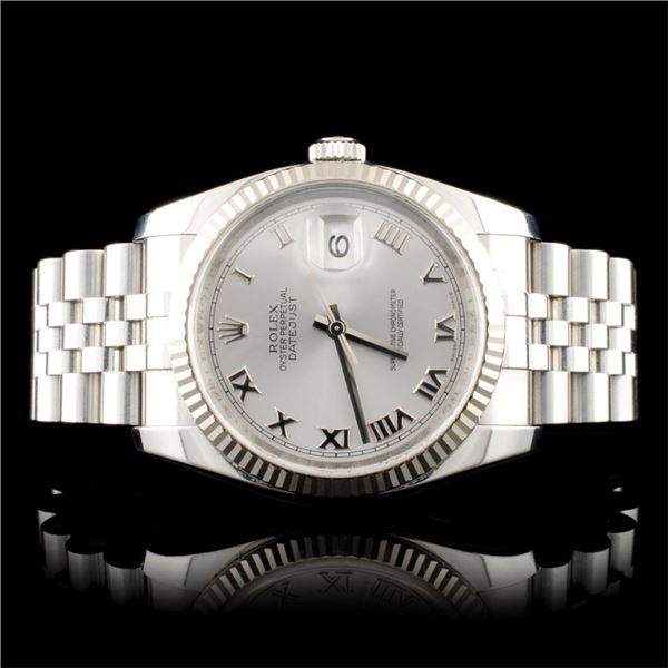 36MM Rolex DateJust Watch in 18K/SS