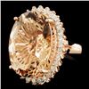 Image 1 : 17.86ct Morganite & 0.94ctw Diam Ring in 14K Gold