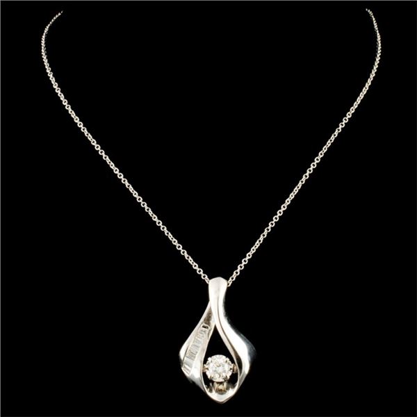 14K Pendant with 0.42ctw Diamonds