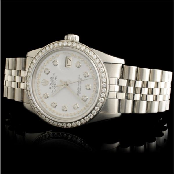 36mm Diamond Rolex DateJust Watch