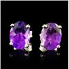 Image 2 : 2.00ct Amethyst Earrings in 14K Gold