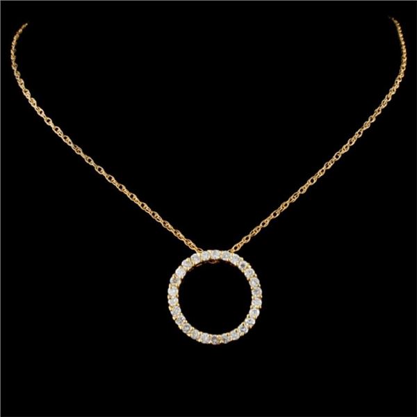 0.73ctw Diamond Pendant in 14K Gold