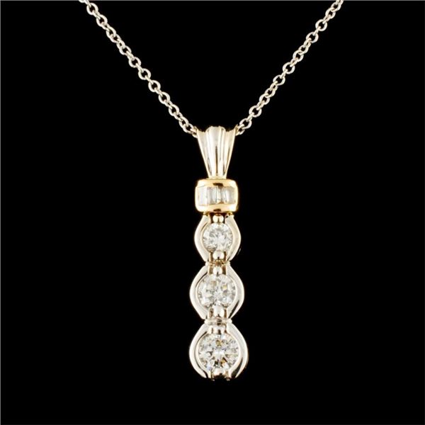 0.47ctw Diamond Pendant in 14K Gold