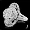 Image 1 : 18K White Gold Diamond Ring: 2.02cts