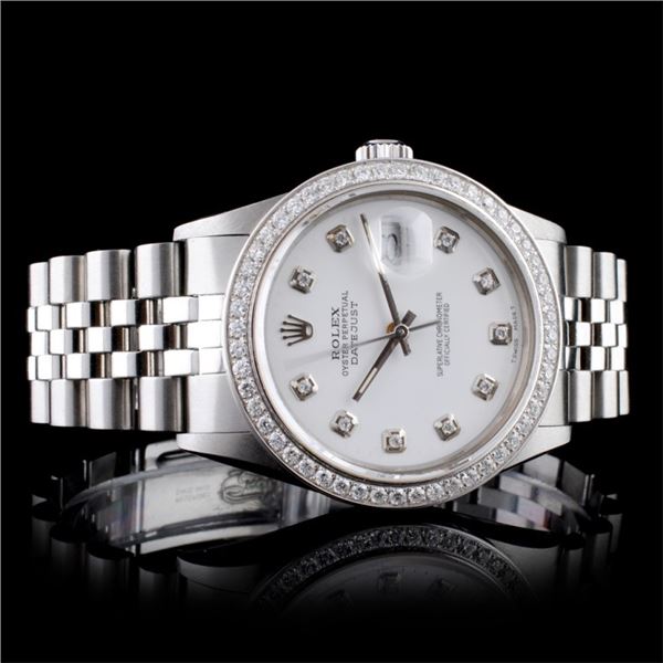 Diamond 36MM Rolex DateJust Watch