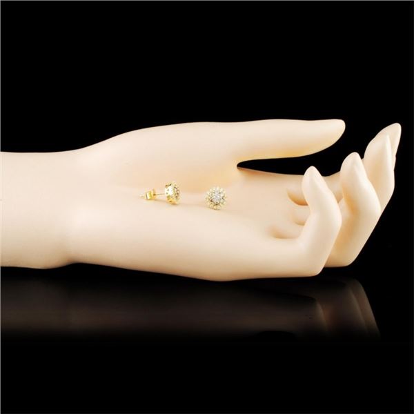 0.78ctw Diamond Earrings in 14K Gold