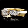 Image 1 : 1.30ctw Two-tone Diamond Ring in 14K