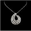 Image 2 : 14K White Gold 4.80ctw Diamond Necklace