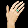 Image 4 : 18K Gold 2.60ct Emerald & 0.77ctw Diamond Ring