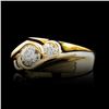 Image 2 : 14K Gold 0.76ctw Diamond Ring