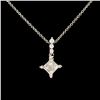 Image 1 : 14K Gold 0.35ctw Diamond Pendant