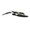 Image 1 : Fixed 5" Blade Knife with Belt Sheath and Buck Bantam BLW 3" Folding Knife, New