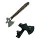 Image 1 : Fixed 3" Blade Viking Tomahawk Axe with Wood Handle and Leather Sheath