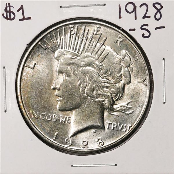 1928-S $1 Peace Silver Dollar Coin