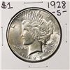 Image 1 : 1928-S $1 Peace Silver Dollar Coin