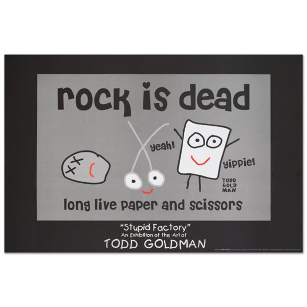 Todd Goldman "Rock is Dead" Print Poster on Paper