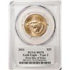 Image 2 : 2021 Type 2 $25 American Gold Eagle Coin PCGS MS70 FDOI Cleveland Signature