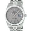 Image 1 : Rolex Men's Stainless Steel Gray Index Datejust Wristwatch