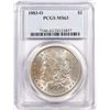 Image 1 : 1883-O $1 Morgan Silver Dollar Coin PCGS MS63