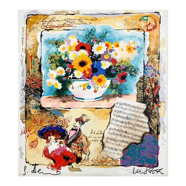 Galtchansky & Wissotzky  Love Flowers  Limited Edition Serigraph on Canvas