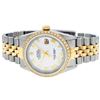 Image 5 : Rolex Men's Two Tone White Roman Diamond Datejust Wristwatch