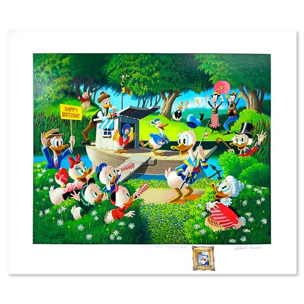 Carl Barks (1901-2000)  Surprise Party At Memory Pond  Serigraph On Paper