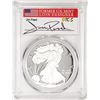 Image 1 : 2020-W $1 Proof American Silver Eagle Coin PCGS PR70DCAM FDOI Jim Peed Signed