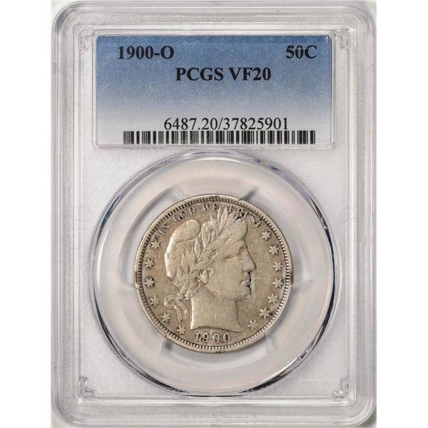 1900-O Barber Half Dollar Coin PCGS VF20