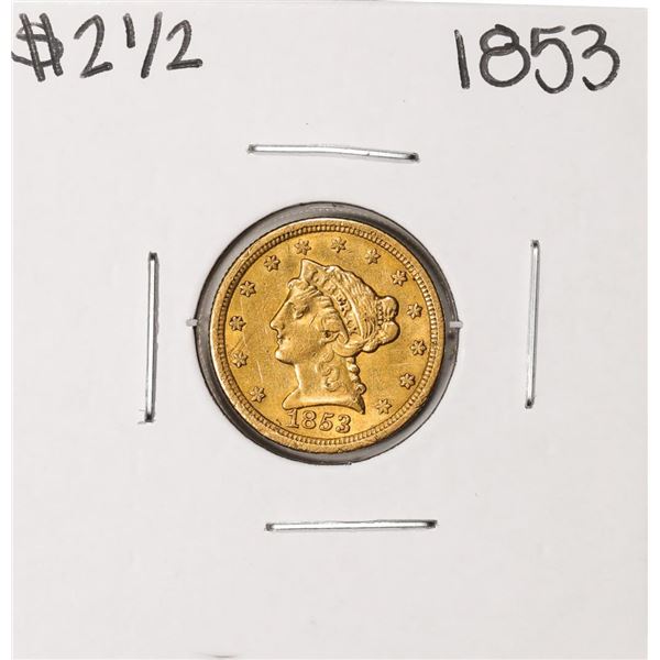 1853 $2 1/2 Liberty Head Quarter Eagle Gold Coin