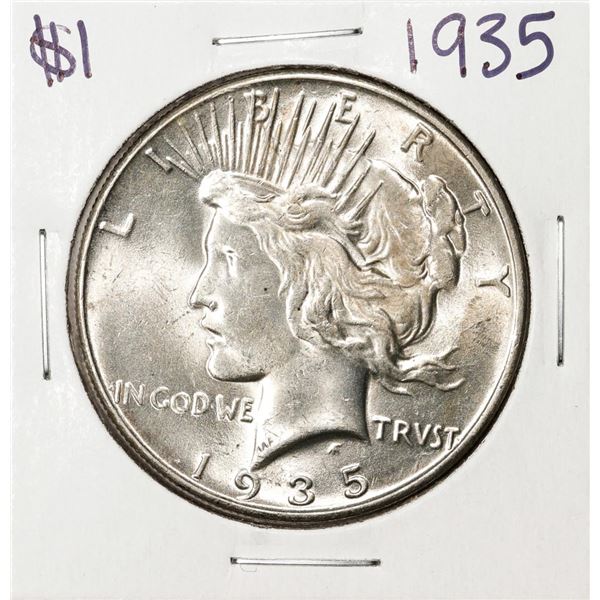 1935 $1 Peace Silver Dollar Coin