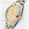 Image 4 : Rolex Mens Two Tone Champagne Sapphire and Diamond Datejust Wristwatch