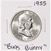 Image 1 : 1955 "Bugs Bunny" Franklin Half Dollar Coin